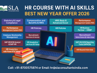 Online HR Course with Live Projects, 100% Job, Salary upto 4.3 LPA, SLA HR Classes, Delhi, Noida, Ghaziabad, Gurgaon."New Year Offer 2026"