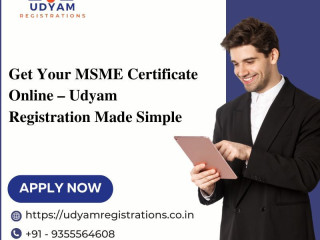 Get Your MSME Certificate Online  Udyam Registration Made Simple